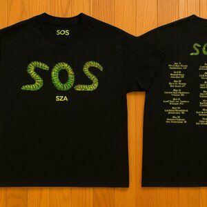 Bold front and back print featuring SZA’s iconic SOS era